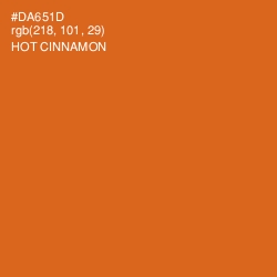 #DA651D - Hot Cinnamon Color Image